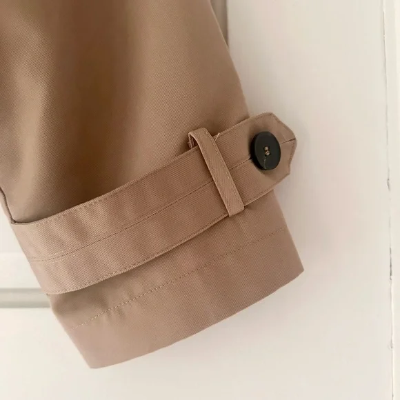 NWT Zara cropped trench jacket in taupe brown. - Picture 6 of 7